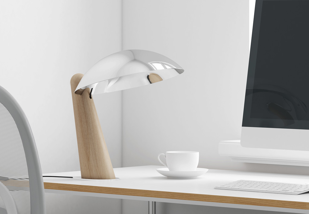 Madescu Lampara de Mesa 12,8xh.31,8cm 1L E27 Cromo