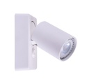 Katharo SW Aplique c/Interruptor 1Luz Cabezal Cilindrico Par16 Gu10 Blanco