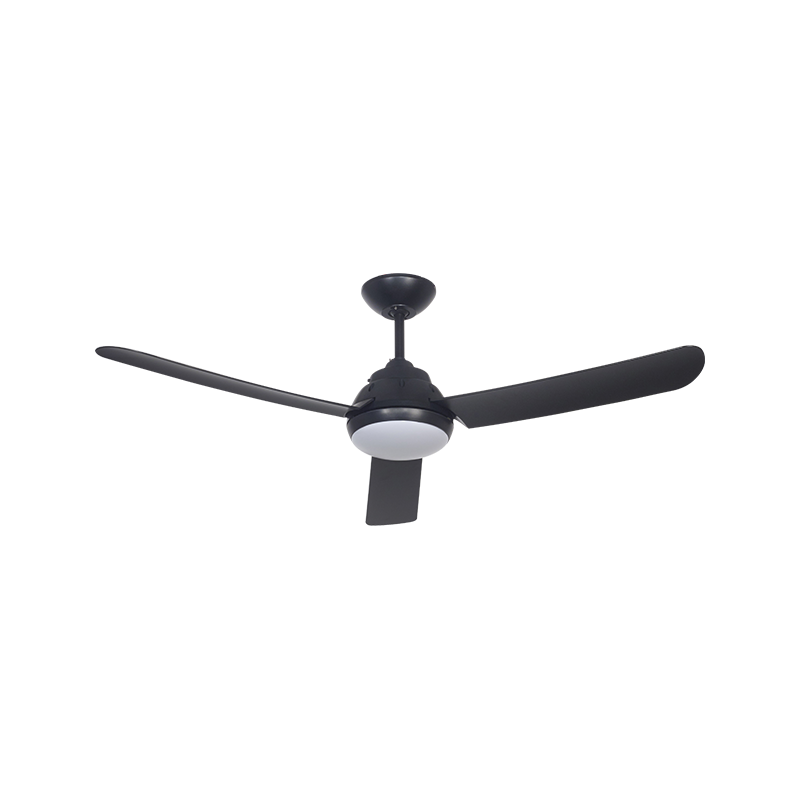 Ventilador 3 Aspas 3 Vel. Led 24W 3000/4000/6000K Dimerizable Negro