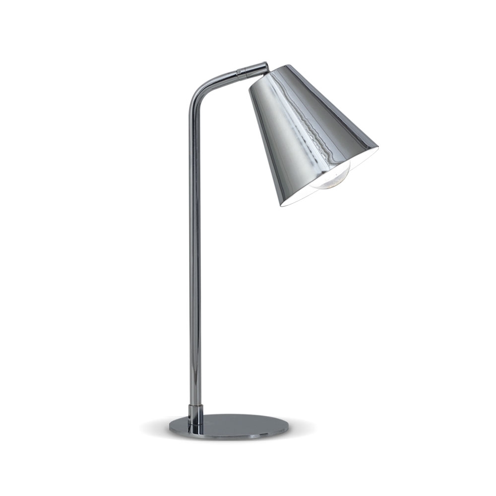 Nordik Lampara de Mesa Metal Movil 1L E27 h.39cm Platil