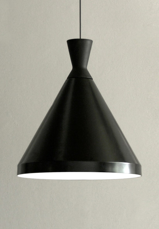 Milo Colgante Ceramica/Aluminio E27 Negro