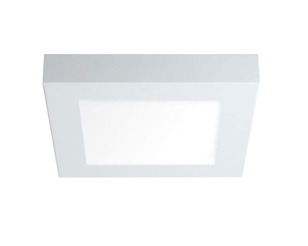 Square Plafon 2xE27 300x300mm Blanco