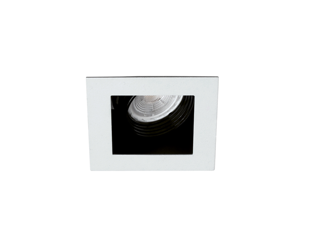 Mabe Embutido Cuadrado Movil Gu10 Par16 100x100mm Blanco/Negro