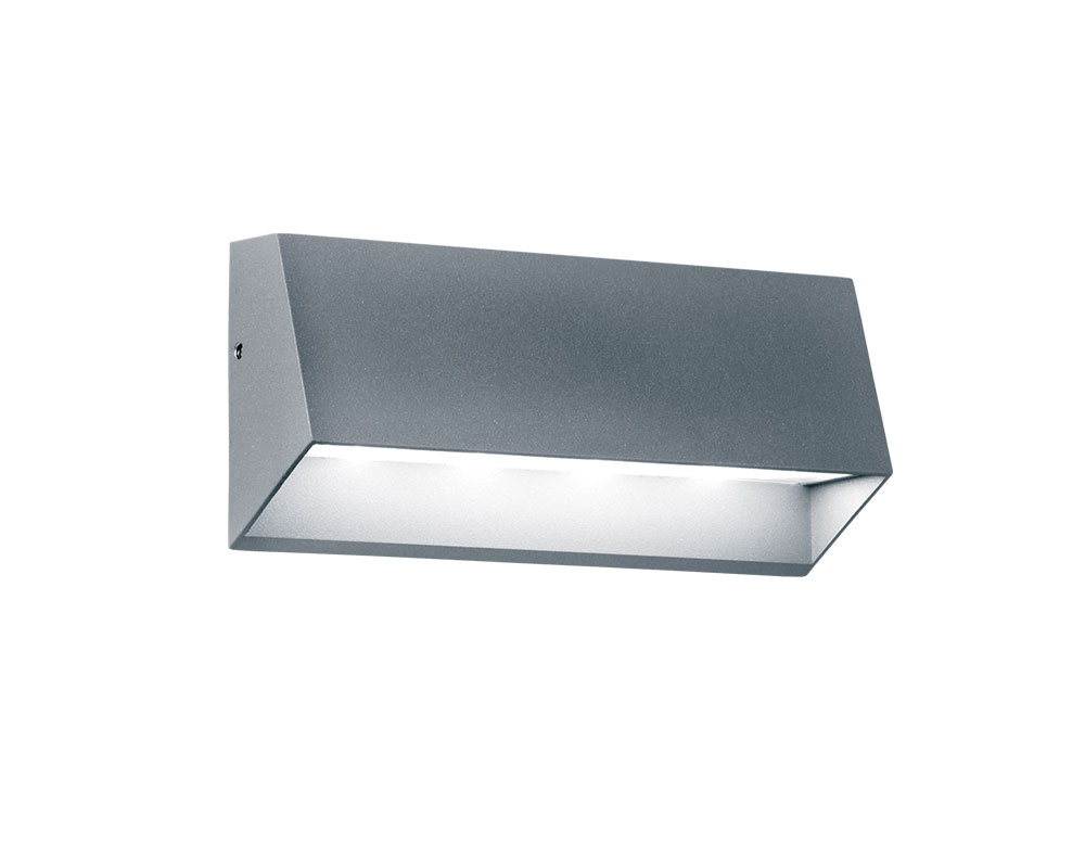 Indus Aplique de Pared Exterior Led 4x1w 3000k 220x100mm Gris