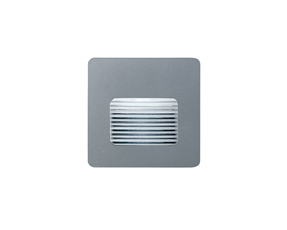 Gym Embutido de Pared Exterior Led 1w 3000k Gris