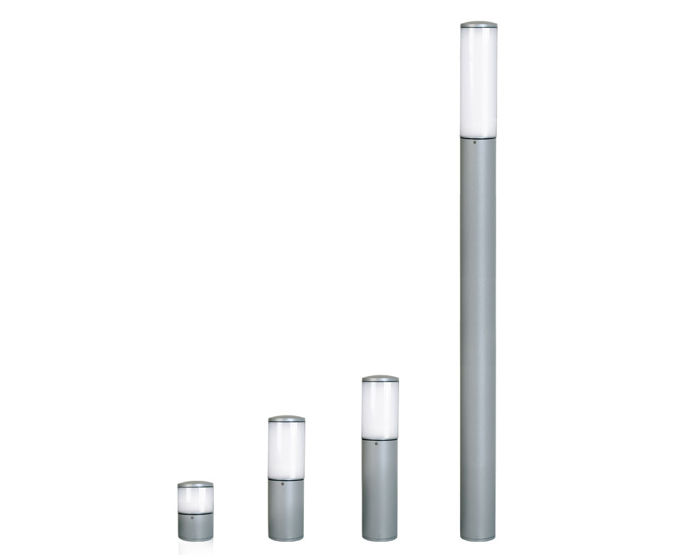 Bollard Farola Led 26w 3000k C/Difusor Opal 1000mm Gris