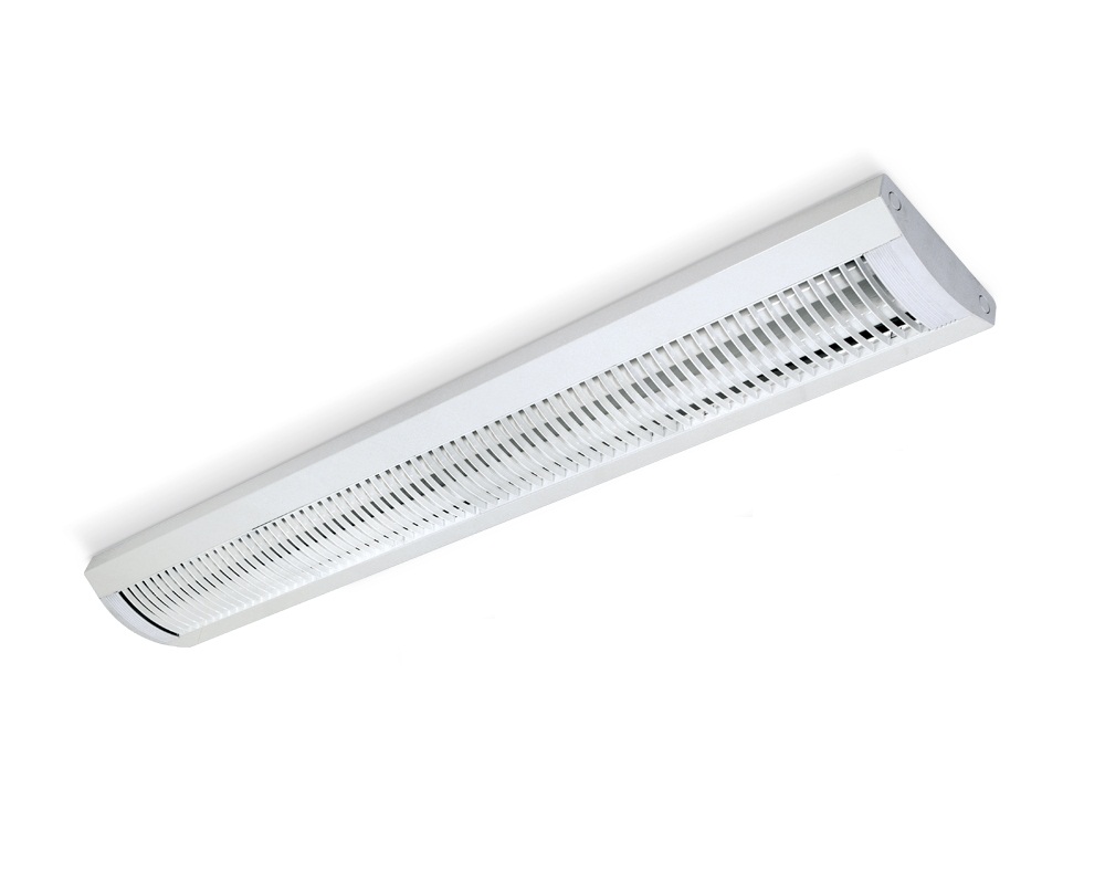 Bilamp Plafon C/Acrilico Traslucido Vacio P/Tubo Led 2x36w Blanco
