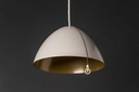 Mini Bullet Colgante Di.29cm 1L E27 c/Lamp Led Globo G80 Nude Int. Oro