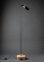 Bis Lampara de Pie H.130cm c/Lampara Led GU10 7W Negro