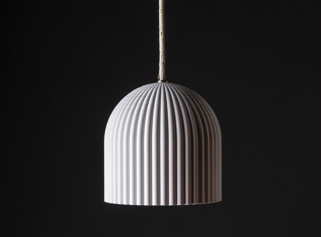 Tresde Colgante Di.15cm c/Lamp Led Gota 4W Blanco