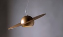 Saturno Colgante Di.60cm c/Lamp Led G80 5W Dorado Oscuro Int. Oro