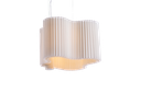 Flag 45 S Colgante Silueta Fibra Di.45,5xh35cm Led 14,7W H.Douglas Interior Blanco o Crudo