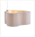 Flag 60 M Colgante Silueta Fibra Di.60.4Cm H.50Cm Led 14,7W H.Douglas Interior Blanco o Crudo