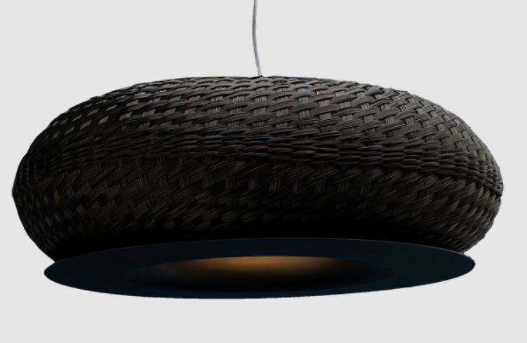 Valle XS Colgante Simbol Di.42xh20cm Led 14,7w 2700k 2000Lm Negro C/Disco Negro