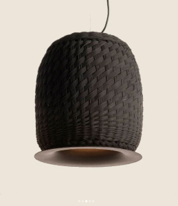 Valle S Colgante Simbol Di.33xh37cm E27 10W Negro C/Disco Negro