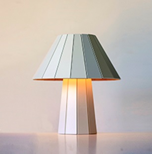 Maja M23 Lampara Mesa Placa Laqueada E27 Led Di.23xh25cm Blanca Satinada 