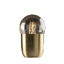 Nuc Lampara Mesa Metal C/E27 Antique G125 Led Di.12,5xh20cm Oro Satinado