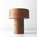 Ruco M19 Lampara Mesa Madera Cedro C/Dicro Gu10 Led Calida Di.18xh19cm 