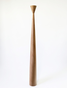 Zoco Lampara Pie Madera Cedro Luz Indirecta Led 15W 3000k Di.18xh174cm