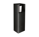 Boxer Mini Farola Difusor Opal Led E27 h.320mm Negro Texturado