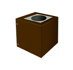 Ozare Aplique Unidireccional Led AR111 GU10 IP44 h.140mm Negro Texturado