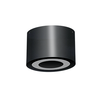 Tondo Plafon Exterior Led PAR16 GU10 100xh.90mm Negro Texturado