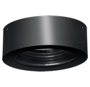 Tondo Semi Embutido Recedido Exterior Led PAR16 GU10 Negro Texturado