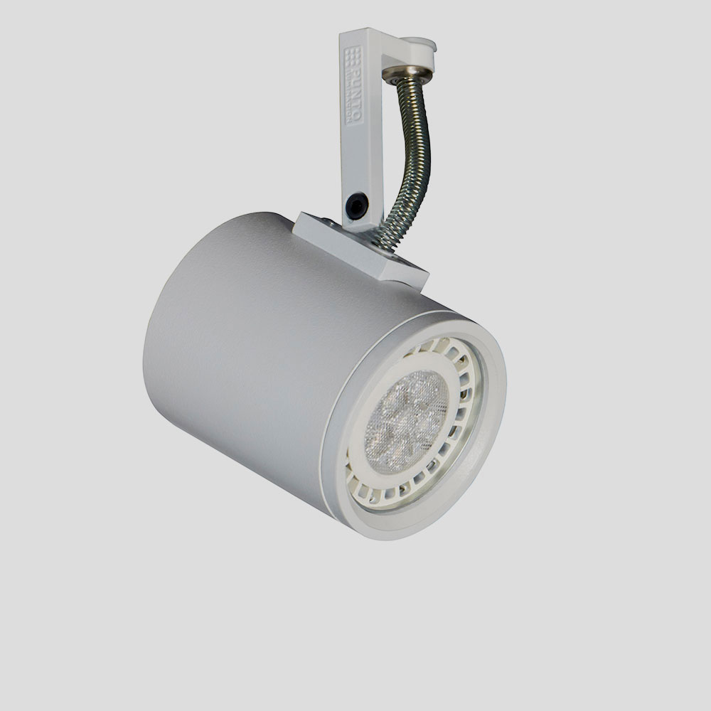 Tuba Cabezal Corto Led PAR16 GU10 h.80mm Blanco Texturado