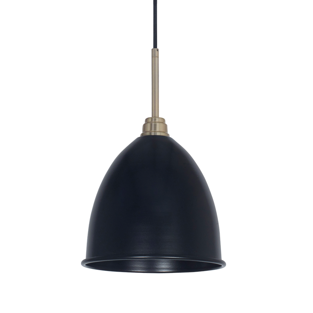 Retro Colgante Acero Di.24cm Negro/Bronce