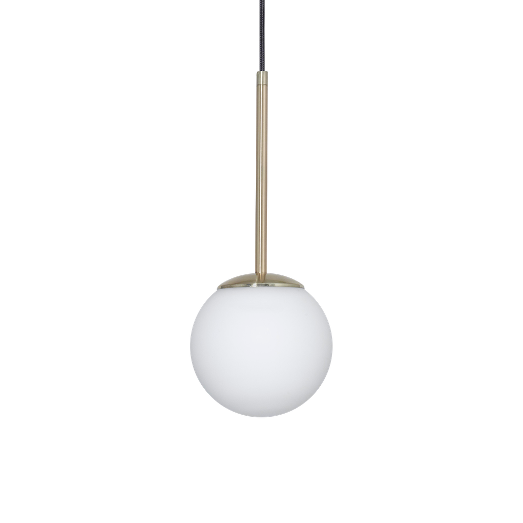 Colgante Globo Opal Satinado 1 Luz E27 Di.15cm h.150cm Bronce Mate