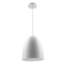 Retro Wok Colgante 1 Luz E27 Di.23cm Blanco