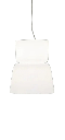 Bloom Colgante Vidrio 1 Luz E27 + G9 IP20 Di.36xh.44cm Blanco/Blanco