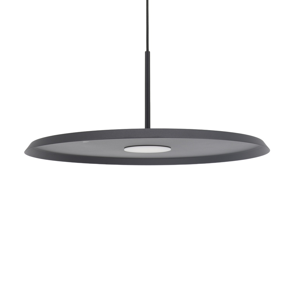 Tais Colgante Plato Led 12W 2700k 220v Ip20 Dimerizable Di.500mm Negro