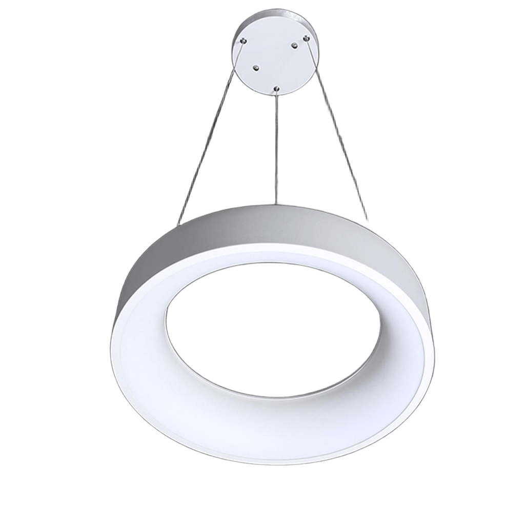 Nbagel S Colgante Circular Led 40W 3000k 220v Ip20 Dimerizable Di.450mm Blanco