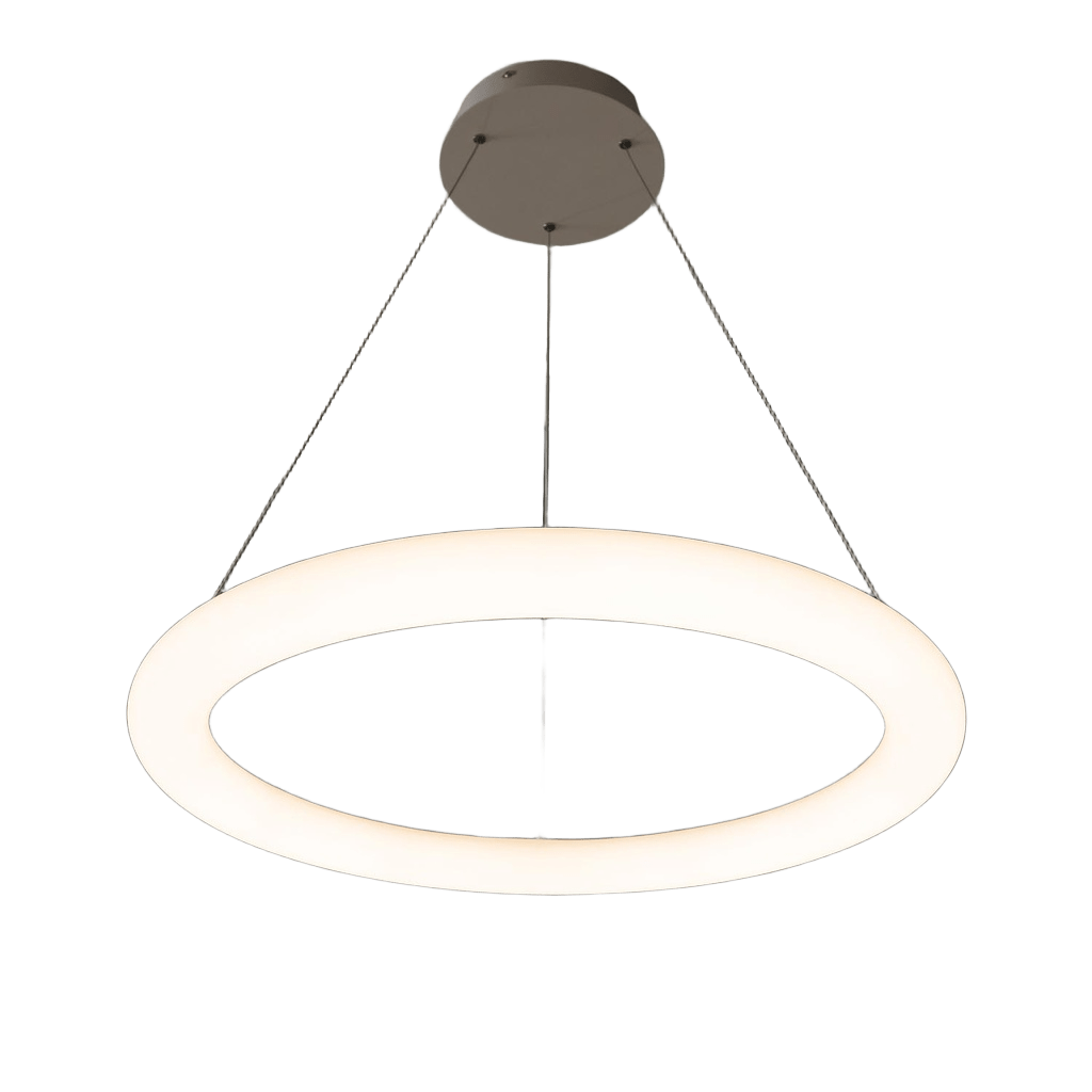 Rond Colgante Aro Led 40W 3000k 220v Ip20 Dimerizable Di.600mm Blanco