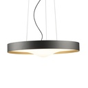 Fuskal S Colgante Circular 50Cm Led 45W 3000k 220v Ip20 Dimerizable Gris Grafito-Oro 