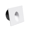 Soner Embutido de Pared Cuadrado Led 3W 3000k 220v Ip20 80mm Blanco