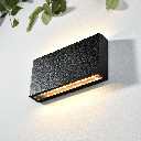 Tante RC Aplique Exterior Rectangular Led 12W 2700K 220v Ip65 Negro Mate