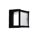 Bek 1 Aplique Exterior Cuadrado Led 15W 3000K 220v Ip65 Di.160mm Negro
