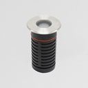 Up Embutido de Piso Exterior Redondo Led 2,5W 3000k 24v Ip67 65mm Acero 