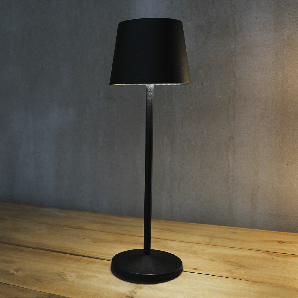 Cinni Lampara De Mesa Exterior Led 2,2W 2700-4000k Ip65 Dimerizable Batery Negro