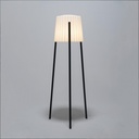 Barcino Lampara De Pie Exterior E27 Ip65 Gris Urbano/Blanco