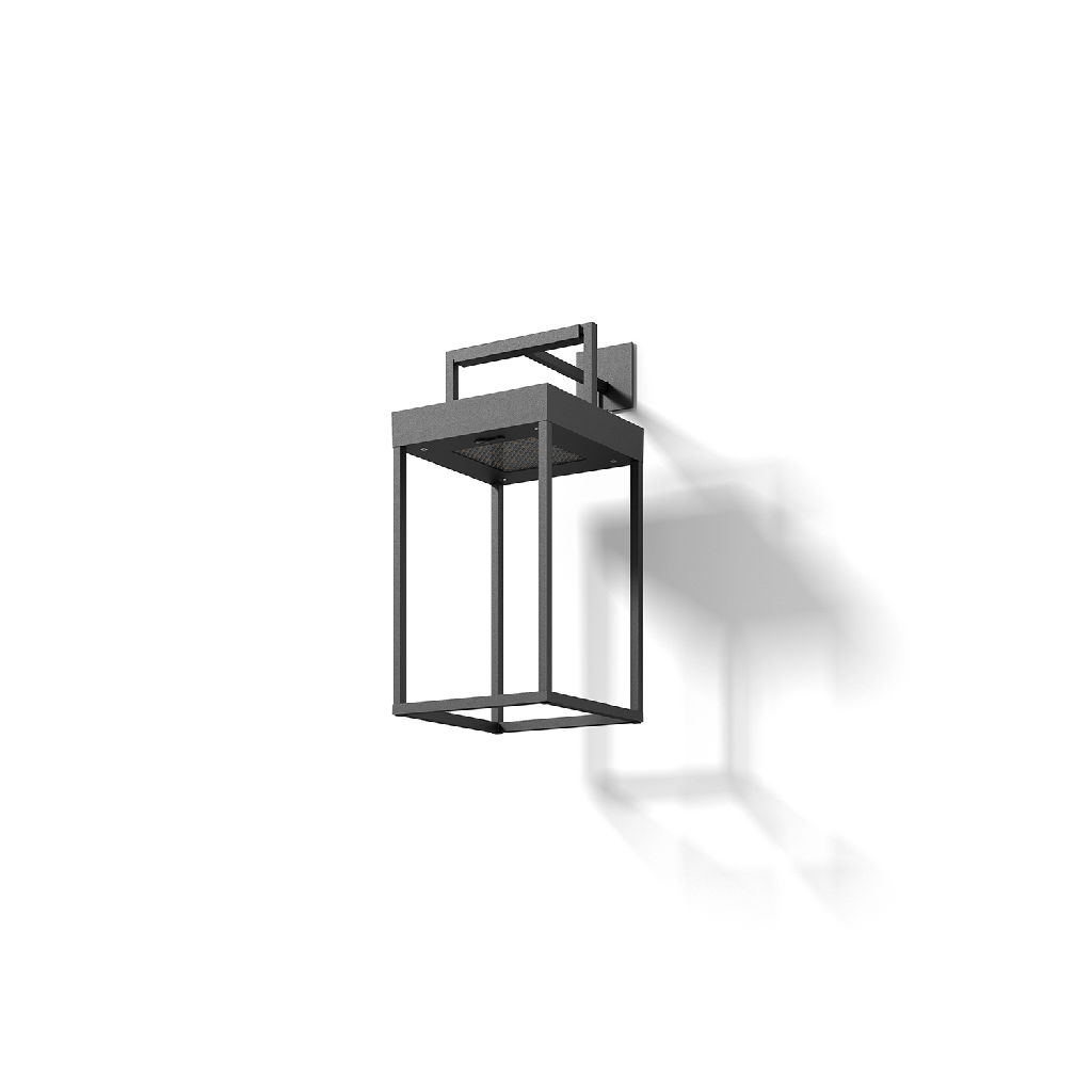 Farol Exterior Piso/Mesa/Pared Led 2,2W 2700-3000k Ip65 Dimerizable Solar Usb 11Hs Gris Grafito