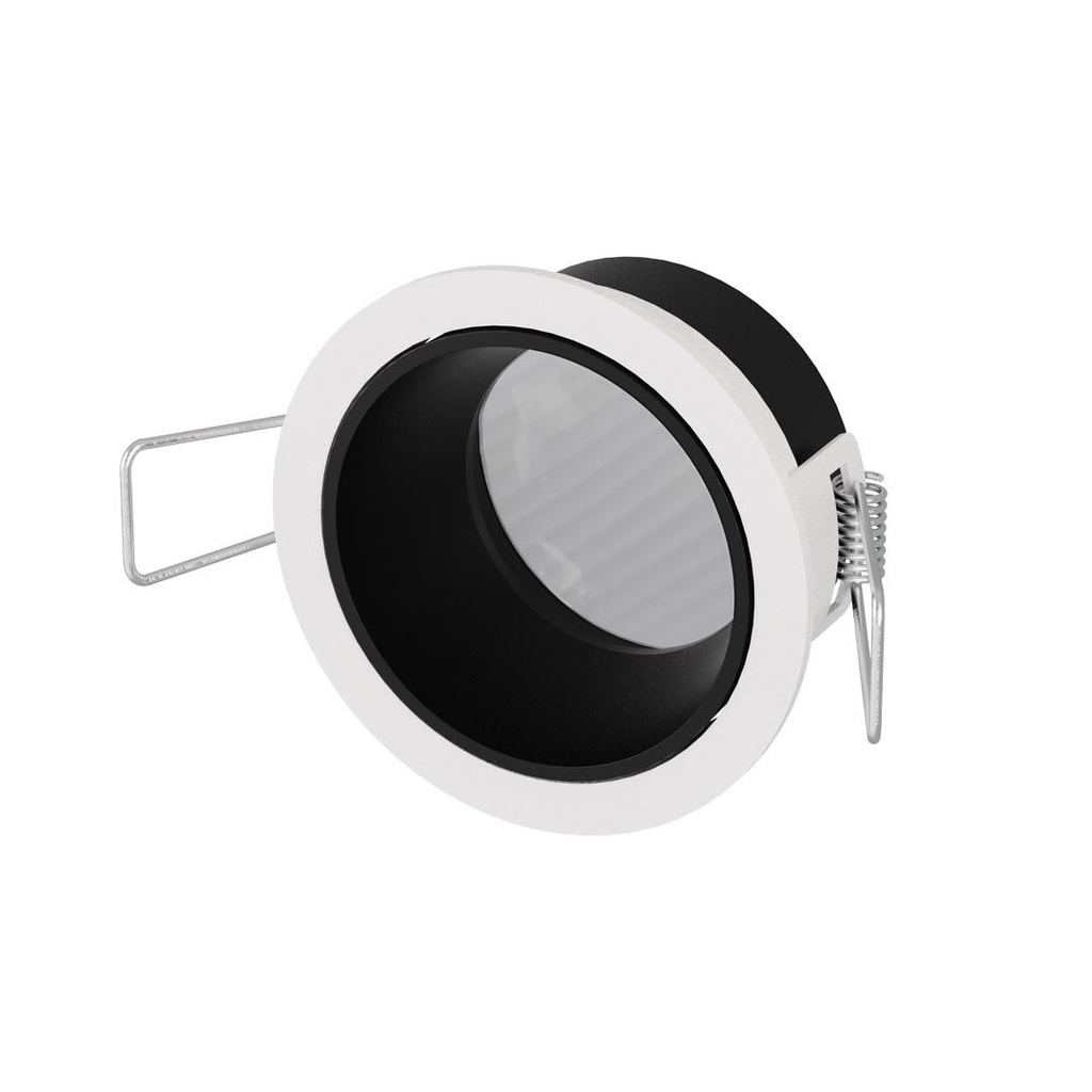Setra Embutido Par16 Gu10 Led Exterior Ip54 Di.74mm Blanco/Negro