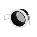 Setra Embutido Par16 Gu10 Led Exterior Ip54 Di.74mm Blanco/Negro