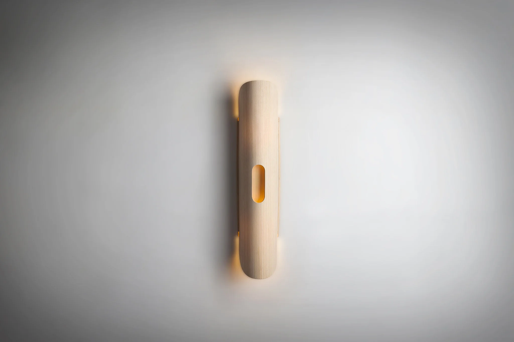 Lupe 60 Aplique Madera Reconstituida H.60cm E27 Fresno Europeo