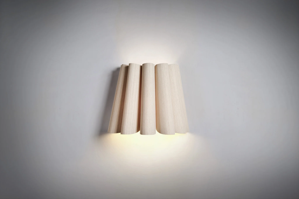 Renata 35 Wall Aplique Madera Reconstituida H.30cm E27 Haya