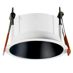 Adar-N Embutido Movil Redondo Gu10 Par16 Aluminio Ø85x59 Blanco/Negro