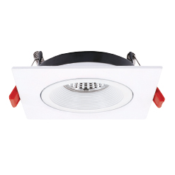 Shevat-C Embutido Cardanico Cuadrado Gu10 Par16 Aluminio 110x110x40 Blanco