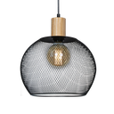 Osaka L Colgante Di.30cm 1L E27 Madera/Negro